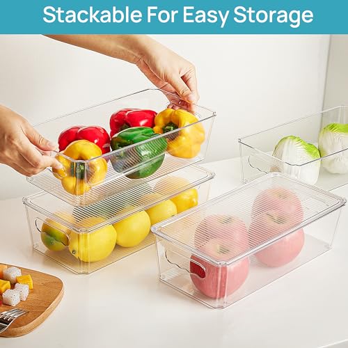 Vtopmart Clear Stackable Storage Bins With Lids - Image 5