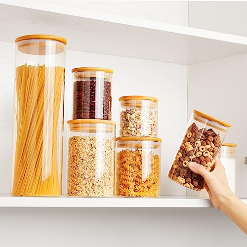 Vtopmart Glass Food Storage Jars, Airtight Lids - Image 4