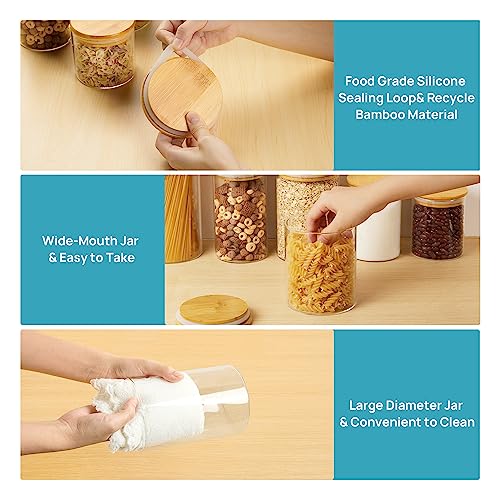 Vtopmart Glass Food Storage Jars, Airtight Lids - Image 5