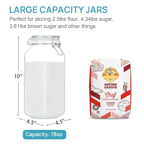 Vtopmart Glass Food Storage Jars With Airtight Lids - Image 2