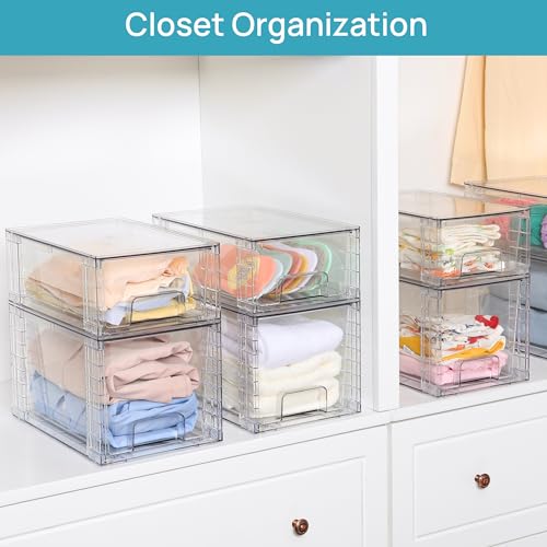 Vtopmart Large Stackable Acrylic Storage Drawers - Image 4