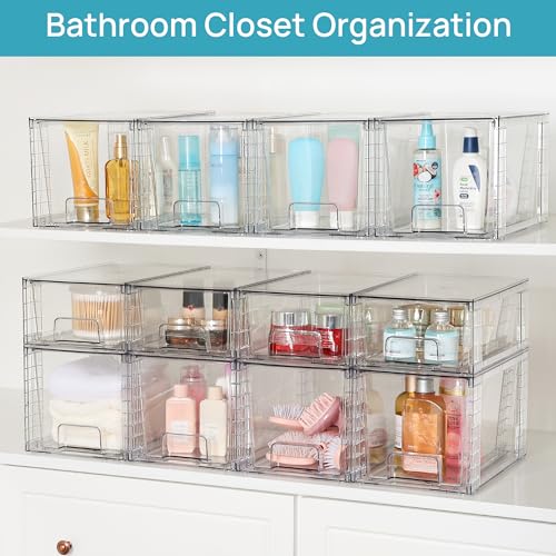 Vtopmart Large Stackable Acrylic Storage Drawers - Image 5