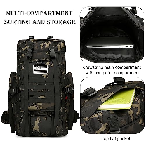 W WINTMING 45L Hiking Backpack Molle Military - Image 5