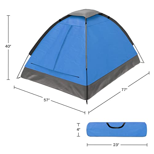 Wakeman 2 Person Lightweight Dome Tent (Blue) - Image 2