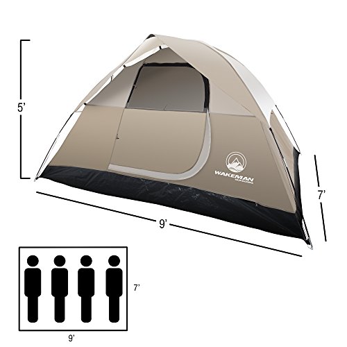 Wakeman 4 Person Water-Resistant Camping Tent - Image 2