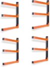 Ultrawall Wall Mount Wood Organizer Rack, 4 Pack