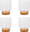 elle decor Water Drinking Glasses Set, 12 Oz Tumblers