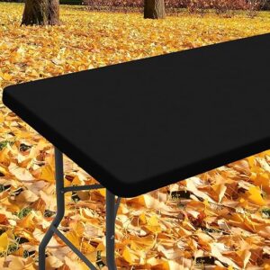 Smiry Waterproof Elastic Tablecloth For 6' Tables