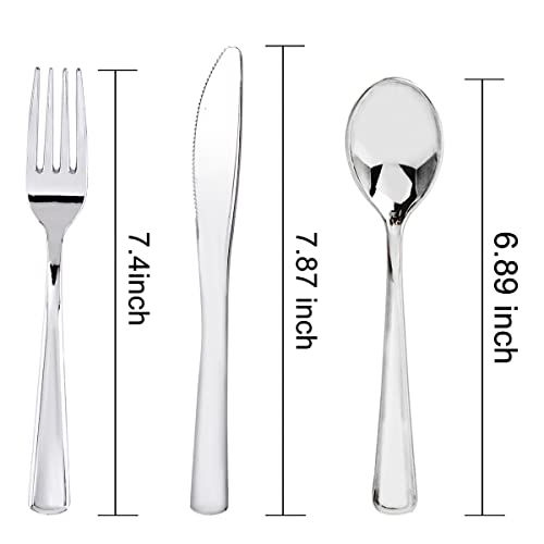 WDF Plastic Silverware Heavy Duty Set - Image 2