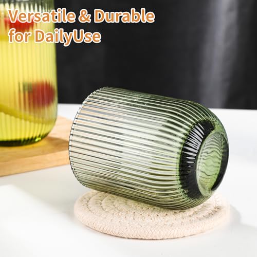 WeirdUncle Ribbed Glassware Set: Highball & Rocks - Image 2