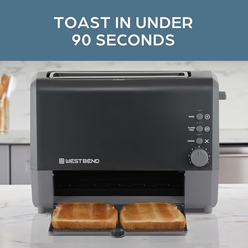 West Bend Toaster 2 Slice QuikServe Wide Slot - Image 3