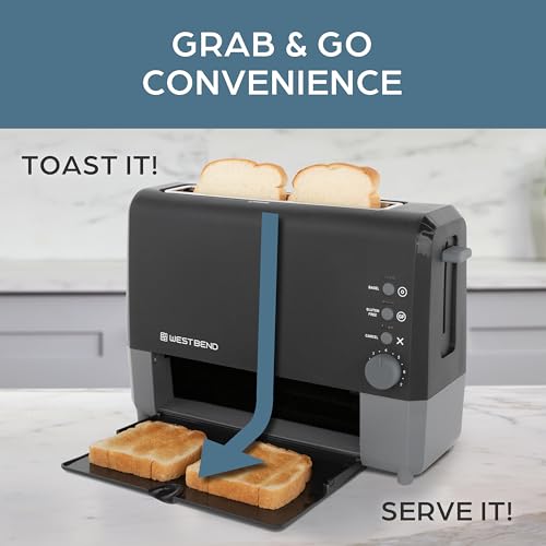 West Bend Toaster 2 Slice QuikServe Wide Slot - Image 4