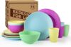 Homienly Wheat Straw Dinnerware Set Unbreakable