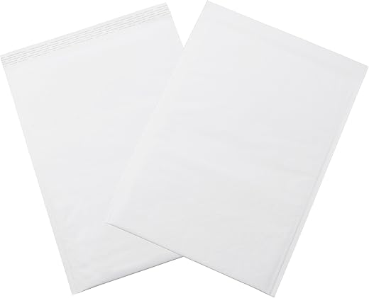 Aviditi White Bubble Mailers, #7, 14 1/4" x 20