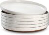 DOWAN White Ceramic Dinner Plates Set
