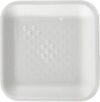 BYLD White Foam Meat Trays, Small Square 1S