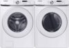 SAMSUNG White Front Load Laundry Package WF45T6000WPR