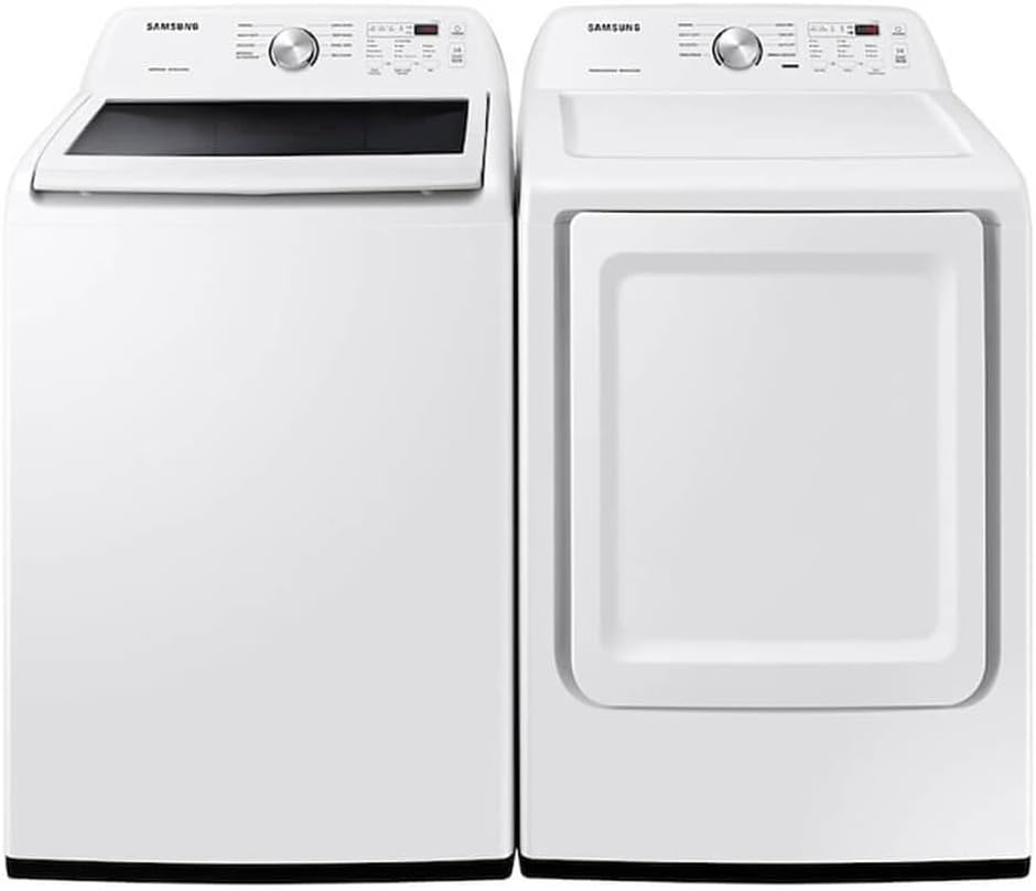 SAMSUNG White HE Top Load Washer/Dryer