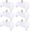 Kesfey White Rectangle Table Cloths, 60×102 Inch