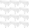 fani White Rectangle Tablecloth, 12 Pack, 60×102 Inch