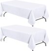 White Classic White Table Cloths For 6-Foot Tables
