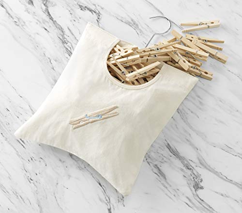 Whitmor Canvas Clothespin Bag Hanging Organizer - Image 3