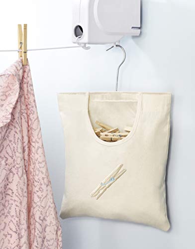 Whitmor Canvas Clothespin Bag Hanging Organizer - Image 2