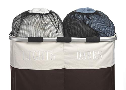 Whitmor Double Laundry Hamper - Lights/Darks Separator - Image 5
