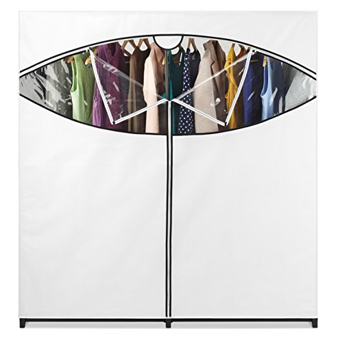 Whitmor Extra-Wide Clothes Closet, 60β White Cover - Image 4