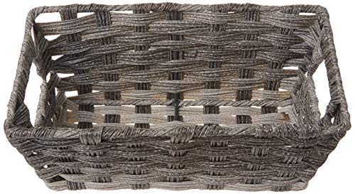 Whitmor Gray Wash Split Rattique Shelf Tote - Image 3