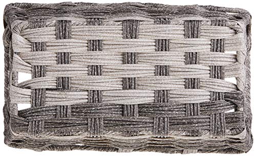 Whitmor Gray Wash Split Rattique Shelf Tote - Image 5