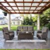 Wicker Outdoor Furniture Set – 6 Piece