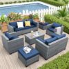Lviden Wicker Patio Furniture Set With Storage Table