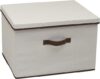 Household Essentials Wide Fabric Storage Bin With Lid