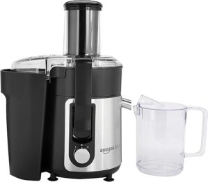 Amazon Basics Wide-Mouth 2-Speed Centrifugal Juicer, Black