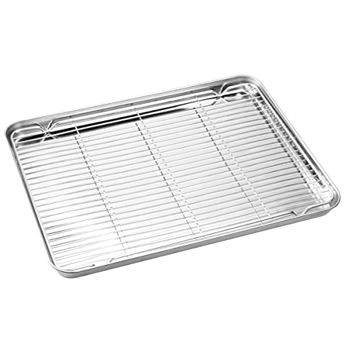 Wildone Baking Sheet & Rack Set, Stainless Steel - Image 3