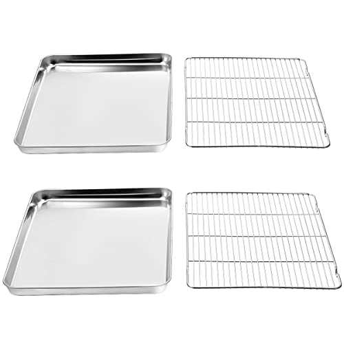 Wildone Baking Sheet & Rack Set, Stainless Steel - Image 2