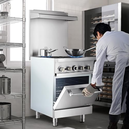 Wilprep 24" Liquid Propane Gas Range, 4 Burner Commercial - Image 3