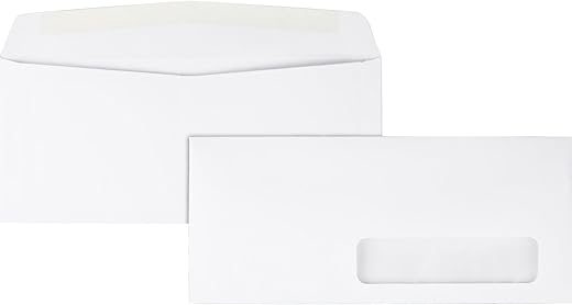 Quality Park Window Envelope, #10, 500/Box (QUA21332)