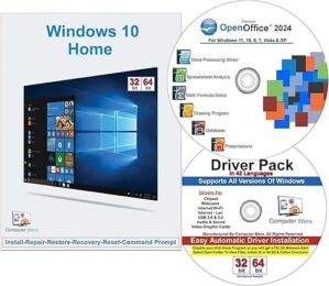 Computer Werx Windows 10 Home DVD With Drivers Pack