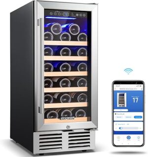 BODEGA Wine Fridge 15 Inch, 31 Bottles
