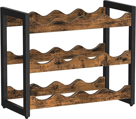 SONGMICS Wine Rack, 3 Tier Tabletop Organizer
