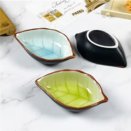 Winlauyet Ceramic Leaf-Shape Sauce Dishes Set - Image 5