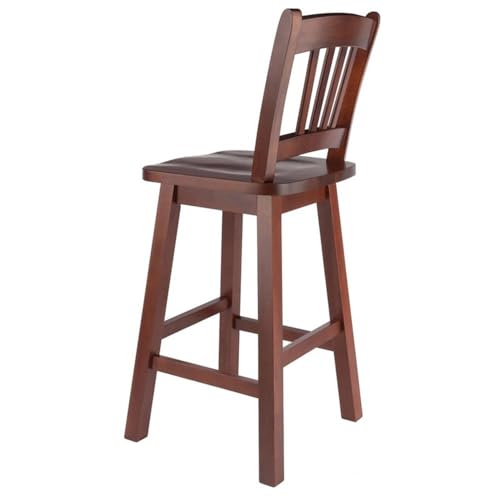 Winsome Fina Swivel Counter Stool - Walnut - Image 4