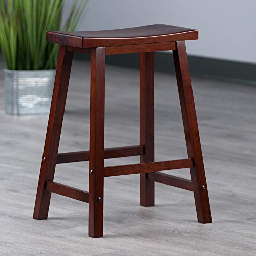 Winsome Satori Stool, 24", Walnut, 94084 - Image 2
