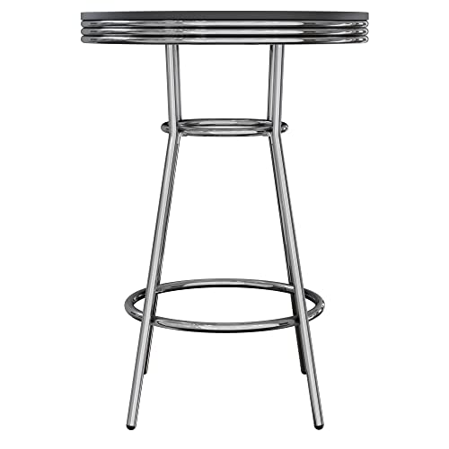 Winsome Summit Dining Furniture, Black/Metal - Image 2