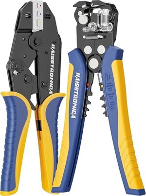 haisstronica Wire Stripper & Crimper Tool AWG 24-10