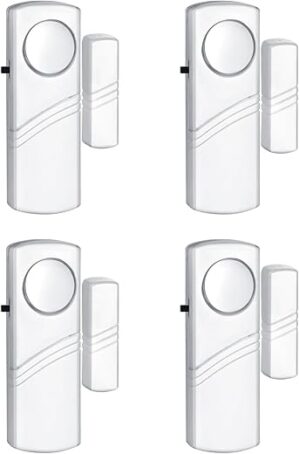 PLOJOP Wireless Door Window Burglar Alarm (4 Pack)