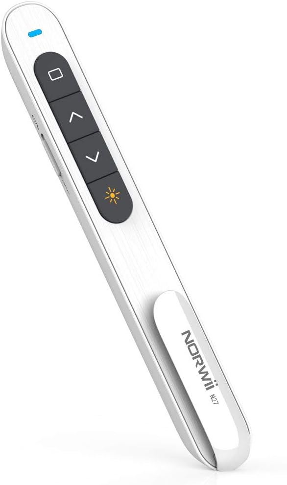 Norwii Wireless Presentation Clicker, 330FT Red Light