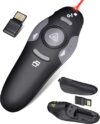 CLIKBUTM Wireless Presentation Clicker With Laser Pointer